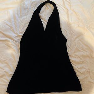 Velvet halter top